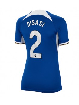 Chelsea Axel Disasi #2 Heimtrikot für Frauen 2023-24 Kurzarm